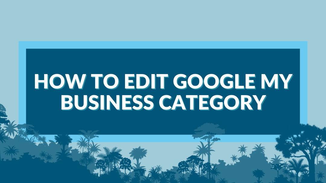 how to edit google my business category